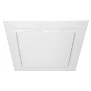 Toilet Fan Square Fascia - White